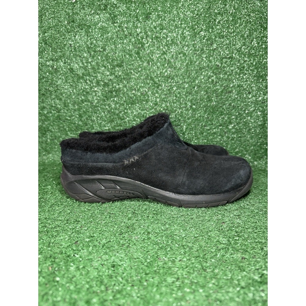 Merrell Encore Q2 Ice Shoes Women Size 9.5 Black Suede Slip On
